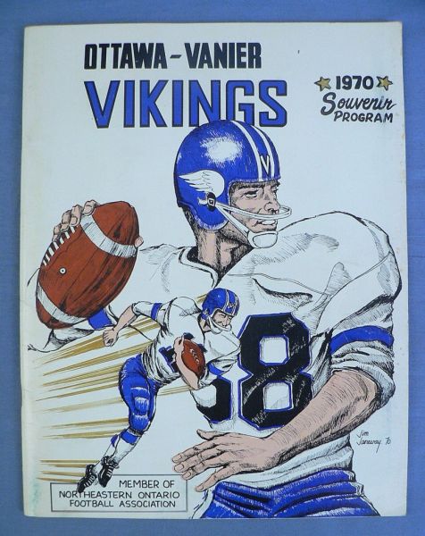 1970 CFL Ottawa Vanier Vikings